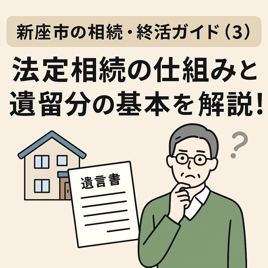 【新座市の相続・終活ガイド（3）】法定相続の仕組みと遺留分の基本を解説！